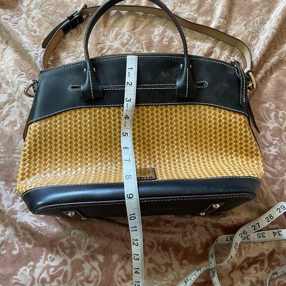 Dooney and‎ Burke beacon woven leather satchel - Picture 5 of 7